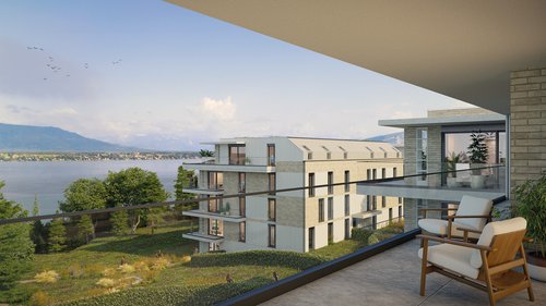 Architecture de CCHE pour le projet Le Parc de Staël à Coppet Suisse