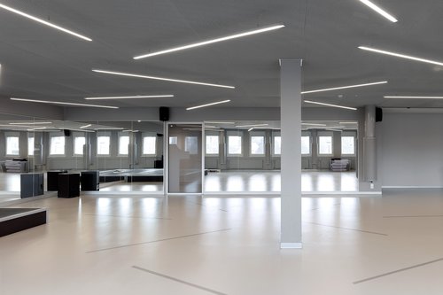 Architecture d'intérieur pour le Migros FitnessParc de Malley Suisse