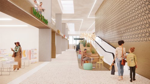 Concept transformation de CCHE pour le projet du centre commercial de la Tourelle Genève Suisse