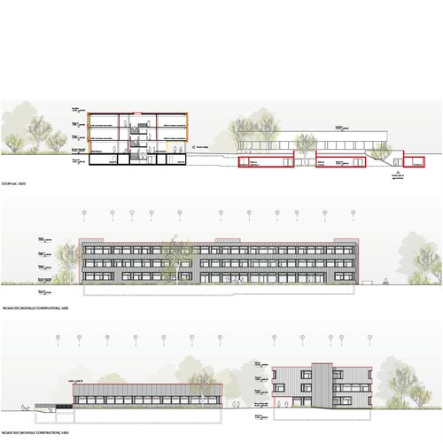 Architecture de CCHE du Collège les Dents du Midi Suisse
