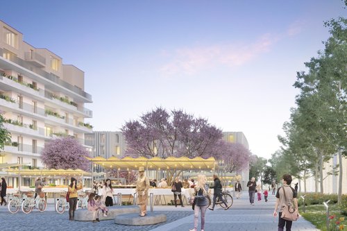 Urbanisme de CCHE pour le concours les Communaux d'Ambilly Suisse