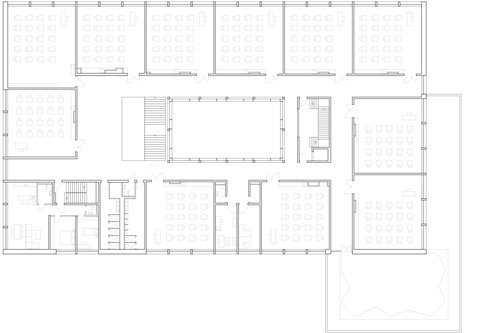 Architecture de CCHE pour l'école de Pont-Rouge à Lancy Genève Suisse