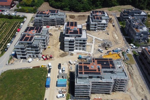 Actualité de CCHE pour le bouquet de chantier du quartier Ley Outre à Crissier Suisse