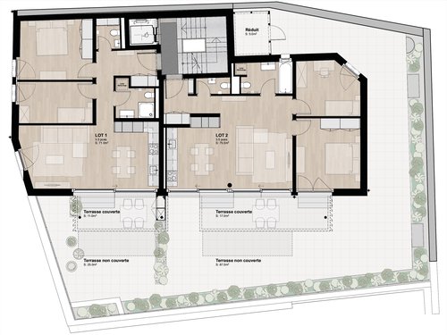 Architecture et réalisation de CCHE pour l'immeuble de logement la Colombière 29 Suisse