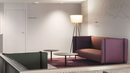 Signalétique de CCHE du bâtiment administratif du Crédit Agricole Suisse