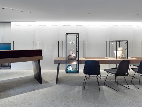 Architecture d'intérieur de CCHE de la Bijouterie Guillard Suisse