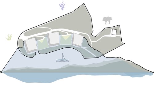 Architecture de CCHE pour Balcons de vignes à Belmont-sur-Lausanne Suisse