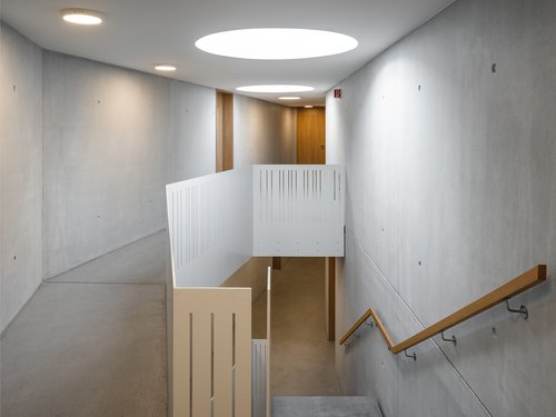 Architecture d'intérieur de CCHE du bâtiment de logements La Toula Suisse