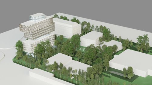 Maquette de CCHE pour le campus The Hive Suisse
