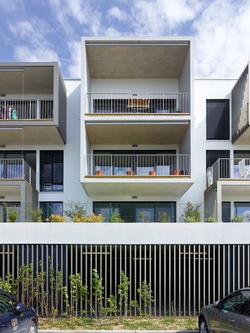 © Thomas Jantscher Architecture de CCHE pour le Quartier d'habitation Plein Sud à Begnins Suisse