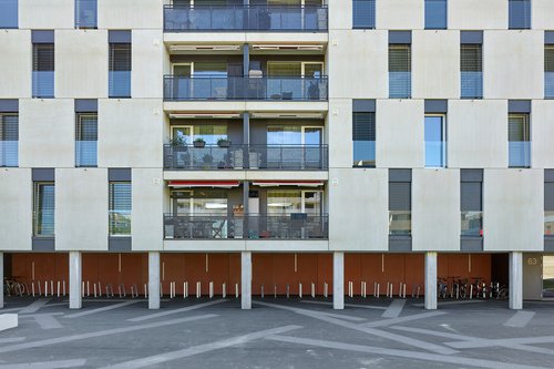 Architecture de CCHE pour Bugnon EST Bâtiment E et F quartier Maillefer Suisse