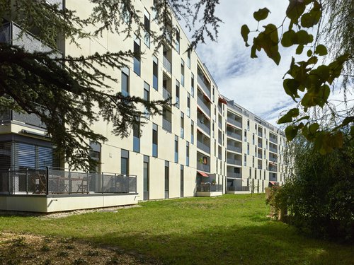 cche-architecture-bugnon-est-batiment-e-f-005.Architecture de CCHE pour Bugnon EST Bâtiment E et F quartier Maillefer Suisse