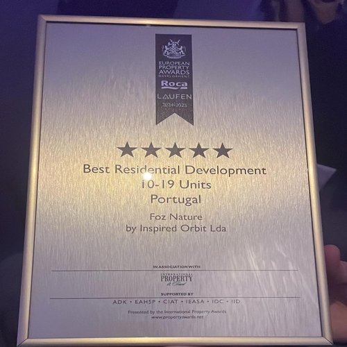 Actualite de CCHE pour european property award Foz Nature