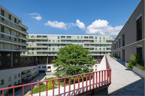 © Adrien Barakat Architecture et Réalisation de CCHE pour le Quartier résidentiel à Bussigny Côté Gare Suisse