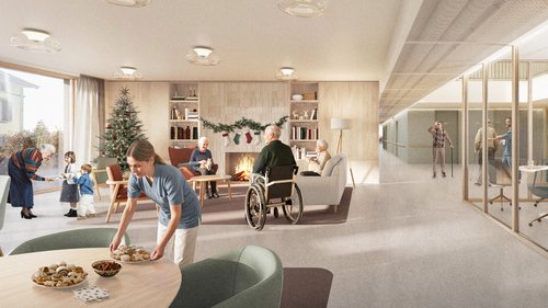 Transformation de CCHE pour le MEP de l'EMS à Echallens Suisse