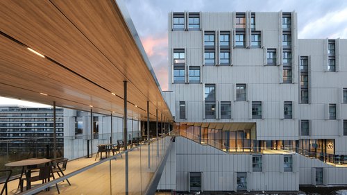 Architecture de CCHE pour La Résidence étudiante du Grand Morillon Suisse