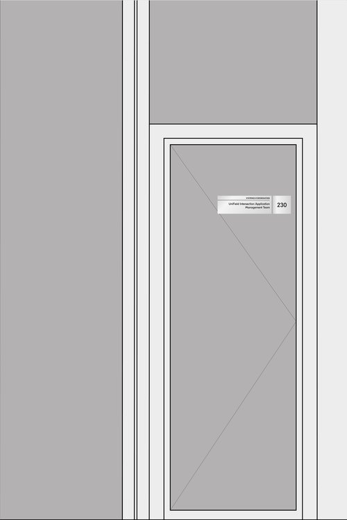 Signalétique de CCHE pour le siège de l'organisation internationale Médecins Sans Frontières MSF à Genève Suisse