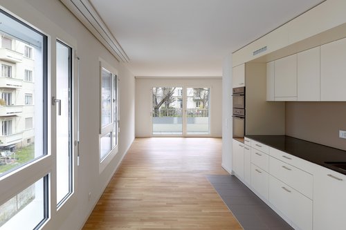 Architecture d'intérieur de CCHE des bâtiment de logements du Petit Mont-Riond Suisse