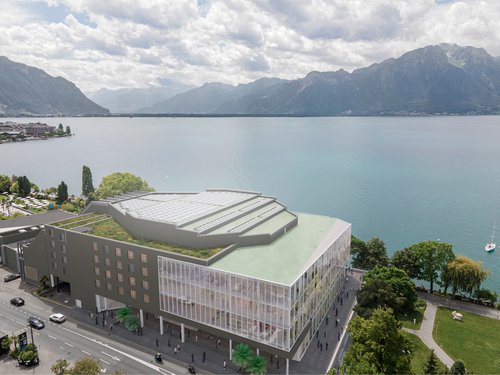 Architecture de CCHE pour le Centre de congrès 2m2c à Montreux Suisse
