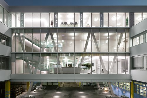 Architecture de CCHE du bâtiment administratif de la Loterie Suisse Romande Suisse