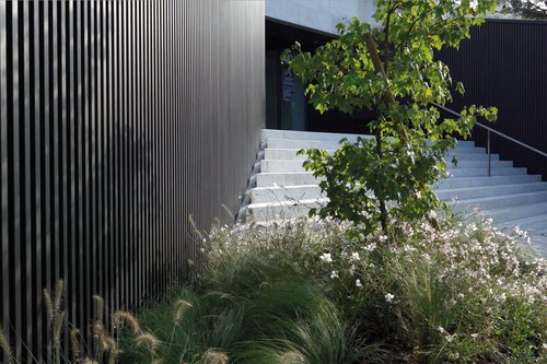 Architecture de CCHE du bâtiment administratif Grand'Rive Parc Suisse