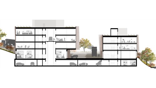 Architecture de CCHE pour Polyprime à Villars-Sainte-Croix Suisse