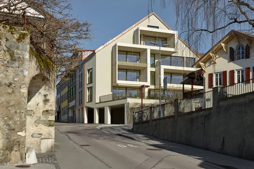 Architecture et réalisation de CCHE pour l'immeuble de logement la Colombière 29 Suisse