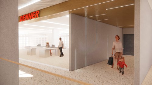 Concept transformation de CCHE pour le projet du centre commercial de la Tourelle Genève Suisse