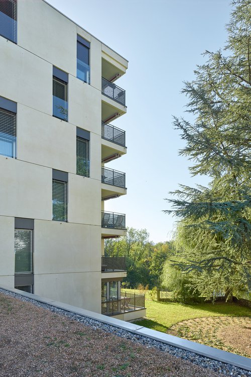 Architecture de CCHE pour Bugnon EST Bâtiment E et F quartier Maillefer Suisse