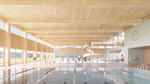 Architecture de CCHE pour Piscine en Singine Suisse