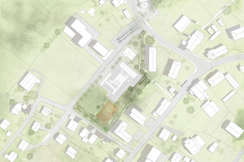 Architecture de CCHE pour le concours de l'école de Siviriez Suisse