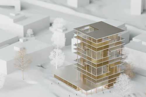 Actualité de CCHE pour Ikon le nouveau repère urbain de Dietlikon