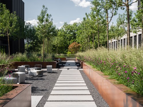 Architecture et réalisation de CCHE du bâtiment administratif The Hive 8  Suisse