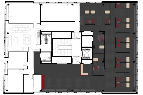 Architecture et transformation de CCHE pour le centre biométrique du flon à Lausanne Suisse