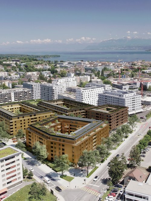 Architecture de CCHE pour des immeubles d'habitation La Suettaz Suisse