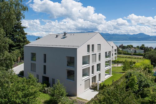 Architecture de CCHE d'une résidence de logements La Barberole Suisse
