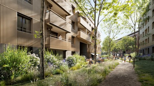 Architecture de CCHE pour le Quartier de la Suettaz à Nyon Suisse