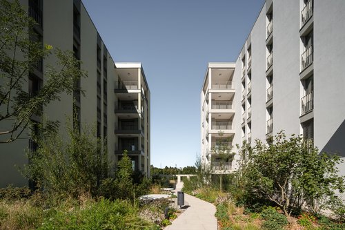 Urbanisme et Architecture de CCHE pour le quartier Ancienne Papeterie à Marly Suisse