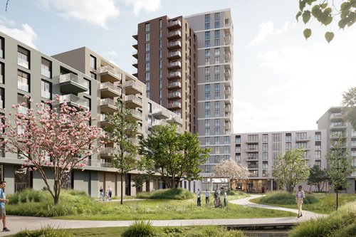 Architecture de CCHE pour le Concours Streuli Park Süd Zürich Suisse