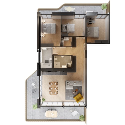 Concours d'architecture de CCHE pour les Tuileries 1 à Epalinges Suisse