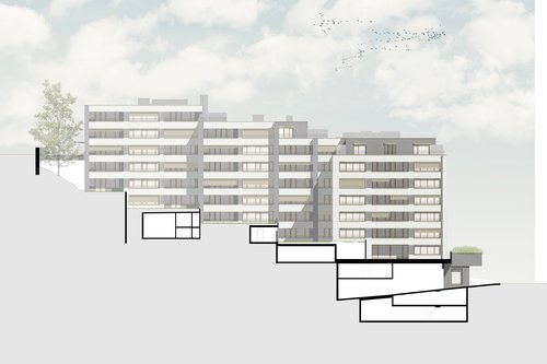Transformation de CCHE pour le projet de rénovation et d'assainissement Sablons à Neuchâtel Suisse