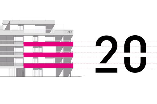 Signalétique de CCHE pour le Quartier Ley Outre à Crissier Suisse