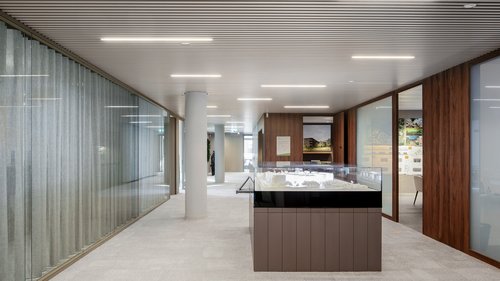 Architecture de CCHE pour les bureaux "Urban Project" "Les Atmosphères" du Quartier de l'étang à Vernier Genève Suisse