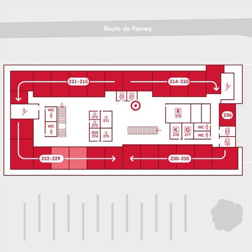 Signalétique de CCHE pour le siège de l'organisation internationale Médecins Sans Frontières MSF à Genève Suisse