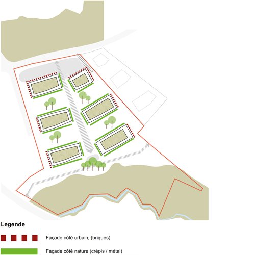 Architecture de CCHE pour Grand-Pré Sud à Cheseaux Suisse