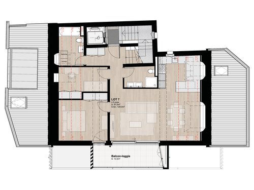 Architecture et réalisation de CCHE pour l'immeuble de logement la Colombière 29 Suisse