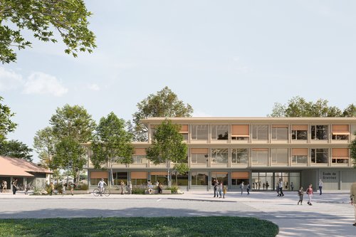Architecture de CCHE pour le concours de l'école de Siviriez Suisse