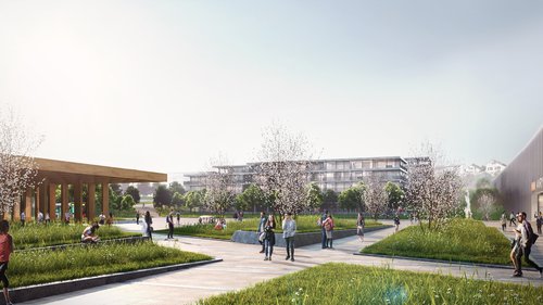 Architecture de CCHE pour le MEP d'Avry Centre Suisse