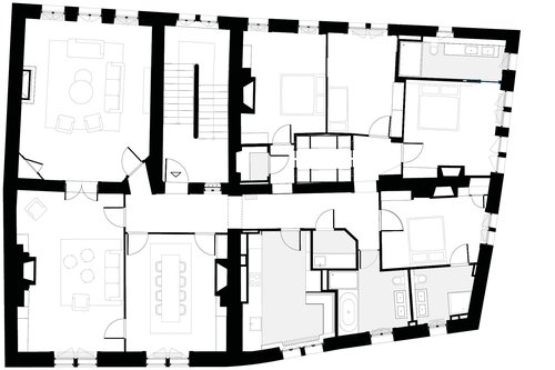Rénovation de CCHE pour un appartement en vieille ville de Genève
