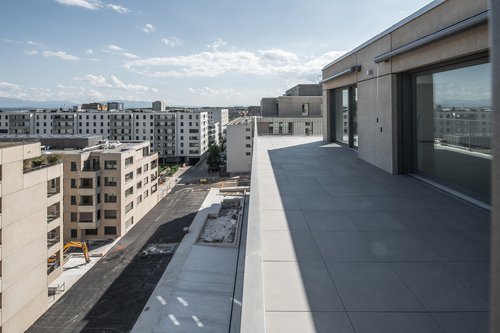 © Hiris Images Réalisation de CCHE pour le Quartier Petite Prairie 2 Suisse